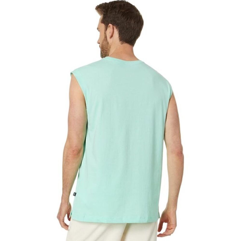 Puma Men's Ess Logo Graphic Sleeveless T-Shirt top Mint-XL - Picture 4 of 11